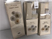 12PCS MY MIND'S EYE ASSORTED PARTY FANS