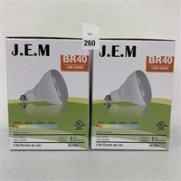 2PCS J.E.M BR40 LED BULBS