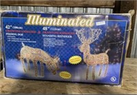 Illuminated Deer Display