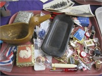pins and keychains/photos/dresser boxes etc.