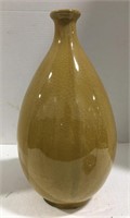 Pottery Glazed vase measures approximately 13”