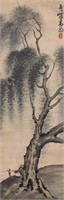 Chinese Painting of a Fisherman by Gao Qifeng