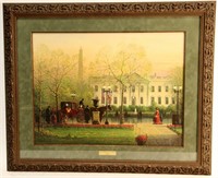 G. HARVEY 1600 PENNSYLVANIA AVENUE SIGNED PRINT