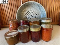 Harvest Basket of Homemade Canned Goods