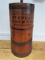 ANTIQUE WOOD STAVE BUTTER CHURN