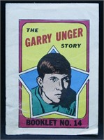 1972 O-Pee-Chee Garry Unger Booklet