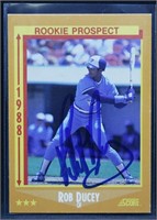 *Signed* 1988 Score Rookie Prospect Rob Ducey Card
