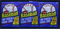 3 - 1988 Fleer Baseball Stickers & Trading Card Pa