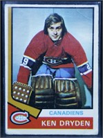 1974 OPC #155 Ken Dryden Hockey Card