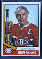 1974 OPC #321 Henri Richard Hockey Card