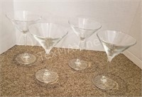 (4) Martini Glasses