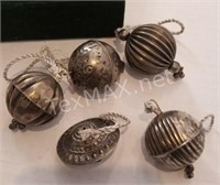 (5) Unique Metal Ornaments
