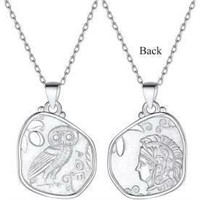 ChicSilver 925 Sterling Silver Coin Necklace