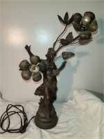 Wandering Lady Bronze Lamp