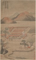 Painting of Farm Scene by Wang Yun, Qing Dynasty