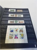 STAMP BOOK WITH 445 DEUTCH DDR STAMPS AND MORE