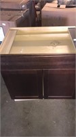 34.5x24 cabinet brown