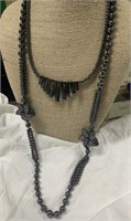 (2) Hematite Necklaces