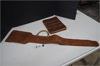 Tooled Leather Rifle Case & Alligator Portfolio