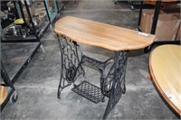 Singer Sewing Machine Base Converted Wall Table