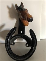 Cast iron Bracket w/horse  head