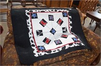 Quilted Western Theme Blanket/Wall Hanging