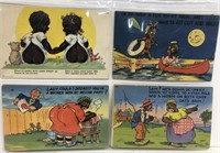 Black memorabilia postcards group of eight