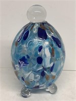 3 footed Murano  style round body with stopper