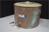 Vintage Copper Colored Galvinized Dispenser w/Lid