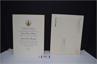 Lyndon Johnson Inagural Invitation w/Envelope
