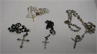 (4) Beaded Rosaries