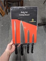 KNIFE SET W/CUTTING BOARD