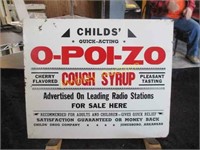 ORIGINAL COUGH SURUP ADVERT. METAL