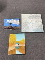 Sky painting, summer In Japan art, blue print