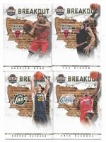 4 Past & Present Basketball Breakout cards