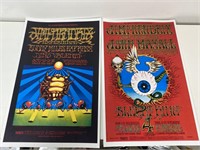 (2) Jimi Hendrix Concert Poster Prints 11X17"