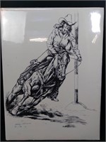 Cowgirl on a Horse Print Gary Ericsson