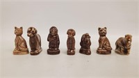 (7) Wade Miniatures - Brown Collection