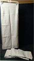 (4) Thin Curtain Linen Cotton Panels
