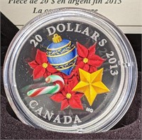 2013 Canada $20 Fine Silver Coin - Candy Cane