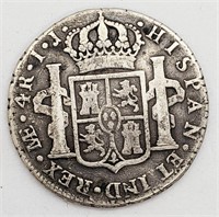 1802 Spain 4 Reales Silver Coin