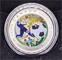 2014 Canada RCM FIFA World Cup Coloured Coin