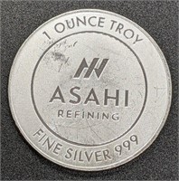 1 Oz. Fine Silver Asahi Round