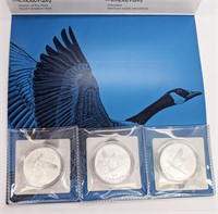 3 x 2014 Canada $20 For $20 Silver Coins