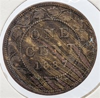 1887 Canada Large One Cent Coin