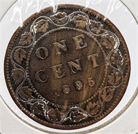 1895 Canada Large One Cent Coin