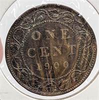 1900 H Canada Large One Cent Coin