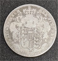 1825 UK - Great Britain - Silver Half Crown Coin