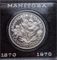 1970 Manitoba Centennial Canadian Dollar Coin