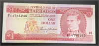 1973 Barbados $1 Dollar Bank Note